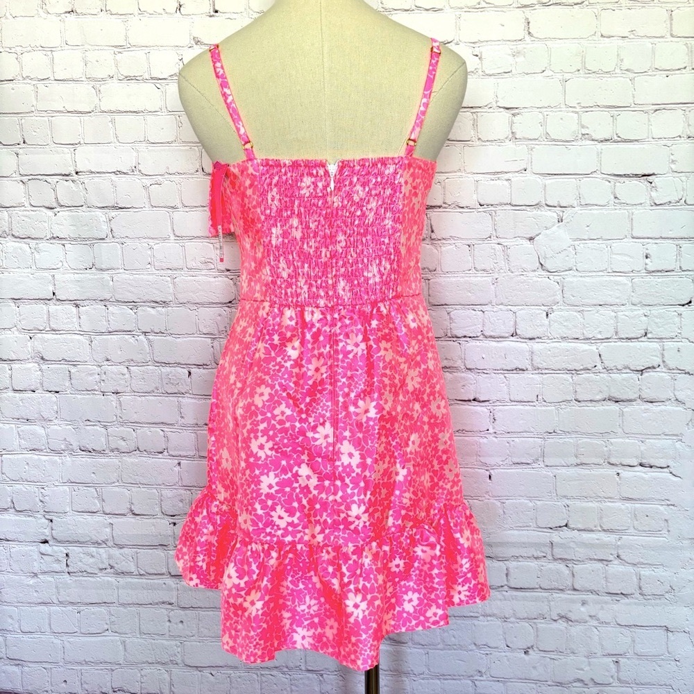 LILLY PULITZER Sutton Roxie Pink Jacquard Skirted Romper--NWT--6 - Picture 7 of 16